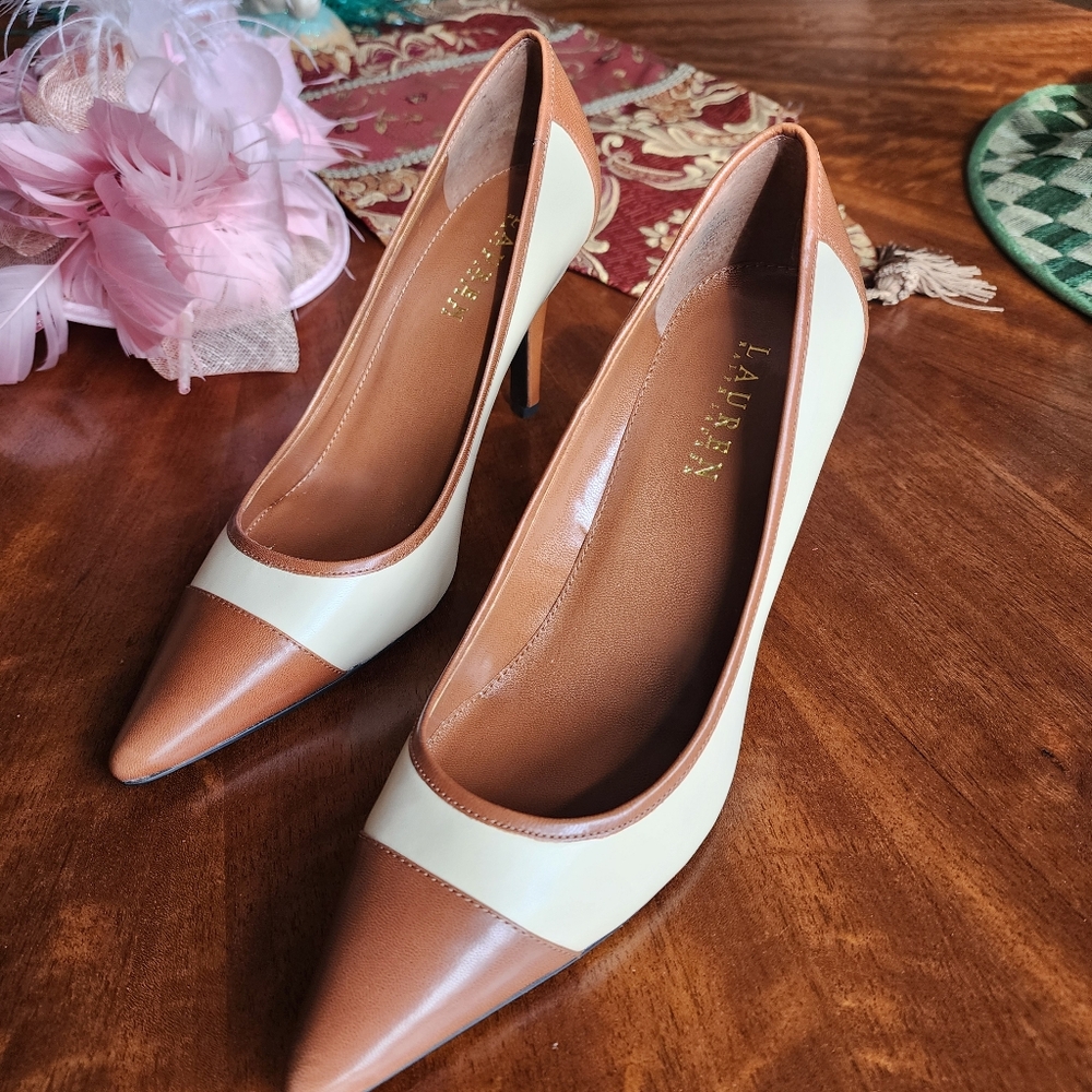 Spectator Pumps Brown and Cream Heels
